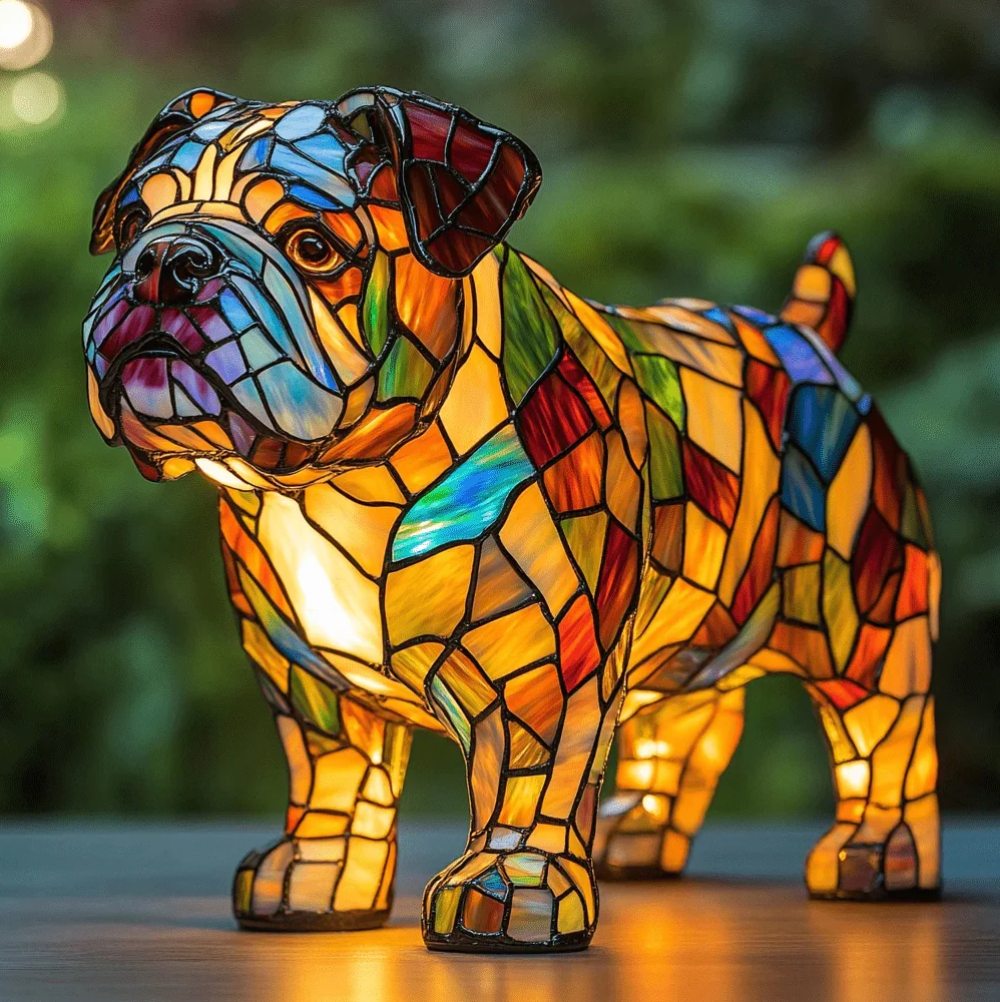 Handmade Dog Lamps